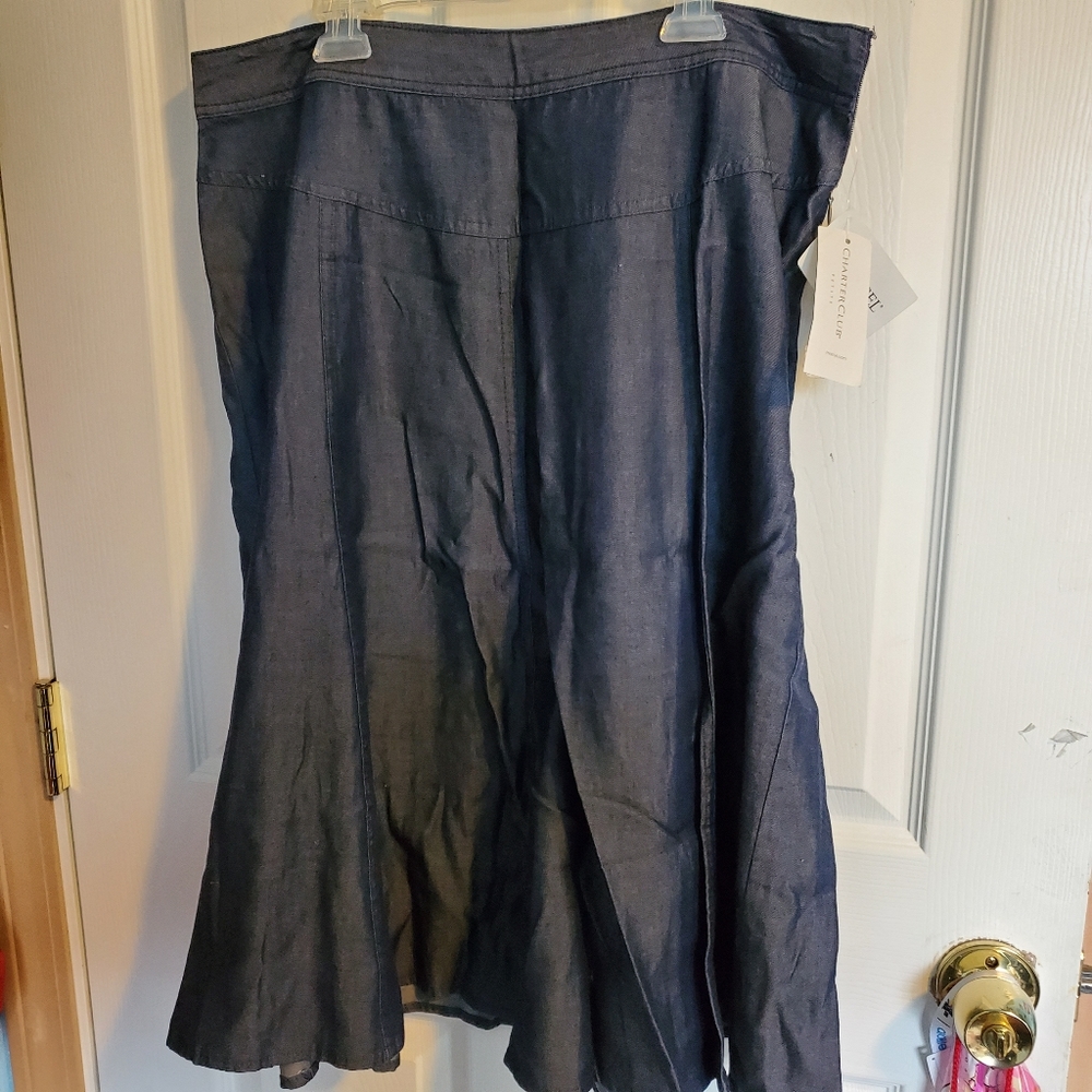 Soft Dark Denim Charter Club Skirt